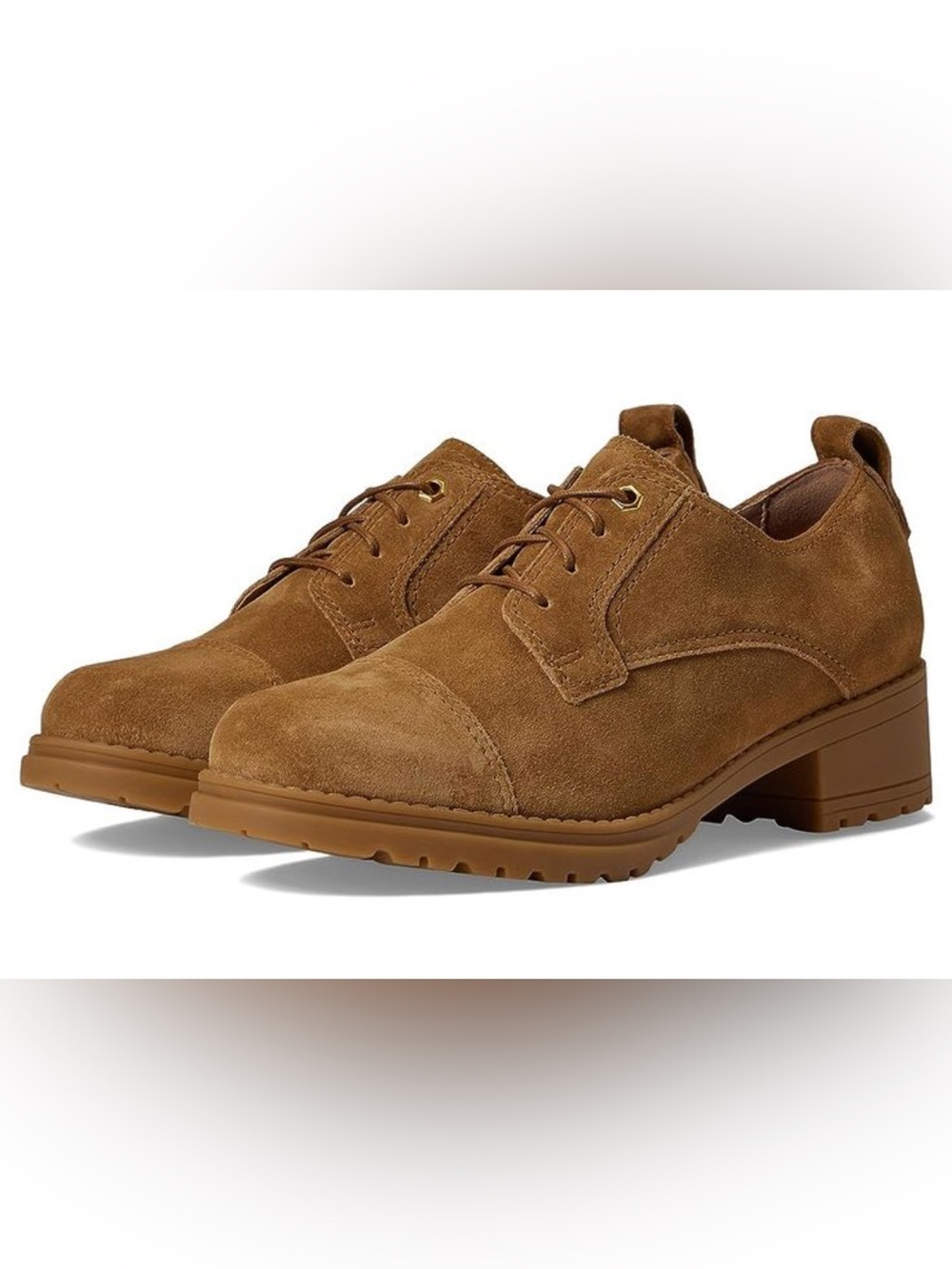 Cole haan woman’s suede leather heeled loafers